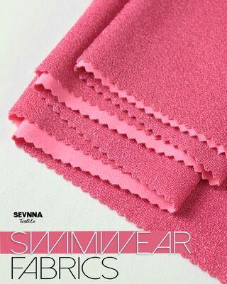 ইকো ফ্রেন্ডলি সাঁতারের পোশাক ফ্যাব্রিক 150 সেমি প্রস্থের সিলভার লুরেক্স এবং জিআরএস টেকসই সাঁতারের পোশাকের জন্য প্রত্যয়িত