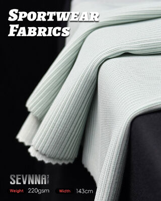 শ্বাসপ্রশ্বাসযোগ্য আর্দ্রতা শোষণকারী যোগা পরিধানের কাপড়, যা প্রসারিত, দুর্গন্ধরোধী এবং সক্রিয় পোশাকের জন্য বৃত্তাকার বুননযুক্ত