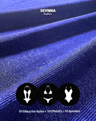 টেকসই সাঁতার পোশাকের জন্য সলিড প্যাটার্নে 145 সেমি প্রশস্ত পুনর্ব্যবহৃত সাঁতার পোশাকের কাপড়