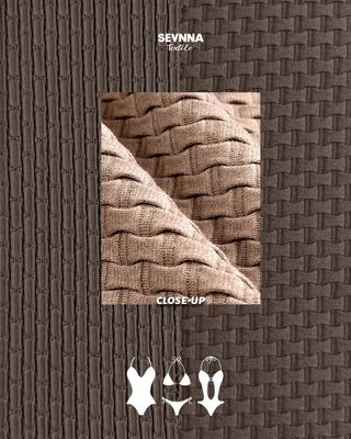 105cm রিসাইকেল করা নাইলন স্প্যানডেক্স ডাবল বুনন ফ্যাব্রিক 360gsm