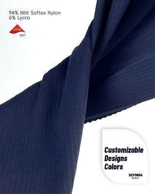 স্ট্রেচ লিক্রা ফ্যাব্রিক 94% নাইলন 6% লিক্রা 240 গ্রাম দ্রুত শুকনো