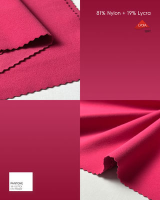 হালকা ওজন প্রসারিত লিক্রা কাপড় 81 নাইলন 19 লিক্রা 215 গ্রাম