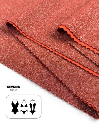 গ্রীষ্ম ও শরতের জন্য পুনর্ব্যবহৃত নাইলন এবং ধাতব সমাপ্তি সহ 230 গ্রাম ওজনের ডাবল বোনা কাপড়