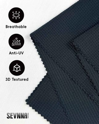 উচ্চ-কার্যকারিতা সক্রিয় পোশাকের জন্য পুনর্ব্যবহৃত পলিস্টার সহ 160 সেমি প্রস্থ ইউভি সুরক্ষা 50+ রানিং কাপড়