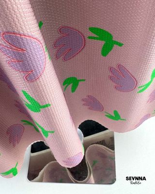 পরিবেশ বান্ধব ৮৭% পুনর্ব্যবহৃত নাইলন সহ গ্রীষ্ম ও শরতের পোশাকের জন্য ১৮০ গ্রাম ওজনের ডাবল বুনন কাপড়