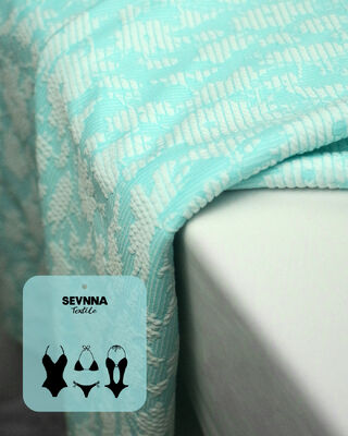 প্রিমিয়াম টেক্সচারযুক্ত সাঁতার কাপড় 135 সেমি প্রস্থ 195gsm ওজন এবং 50% পুনর্ব্যবহৃত পলিস্টার রচনা