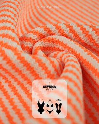 প্রিমিয়াম টেক্সচারযুক্ত সাঁতার কাপড় 95% পুনর্ব্যবহৃত পলিয়েস্টার + 5% স্প্যানডেক্স, 280gsm ওজন, এবং সাঁতার পোশাকের জন্য উচ্চ শ্বাসকষ্ট