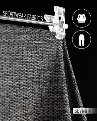 টেকসই পোশাকের জন্য 60% নাইলন 28% পলিয়েস্টার 12% স্প্যানডেক্স এবং 165gsm ওজন সহ 160 সেমি প্রস্থের ডাবল নিট ফ্যাব্রিক