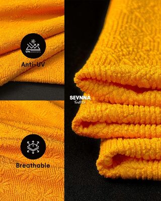 সাঁতারের পোশাকের টেক্সটাইলের জন্য উচ্চ ক্লোরিন প্রতিরোধ ক্ষমতা সম্পন্ন, উচ্চ আকৃতি ধারণক্ষমতা সহ ৩০০জিএসএম ওজনের টেক্সচার্ড সাঁতারের ফ্যাব্রিক