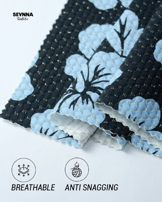 আরামদায়ক ডাবল বুনন ফ্যাব্রিক বুনন উপাদান ফ্যাশন পোশাকের জন্য আদর্শ নৈমিত্তিক পোশাক এবং upholstery শ্বাস প্রশ্বাসের নরমতা প্রস্তাব