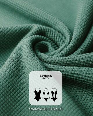 উচ্চ প্রসার্যযুক্ত টেক্সচারযুক্ত সাঁতার কাপড় 95% জৈবিক কাঠের সাথে এবং উচ্চ রঙের দৃঢ়তার জন্য 5% স্প্যানডেক্স