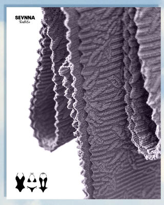 দীর্ঘস্থায়ী সাঁতার পোশাকের জন্য উচ্চ ক্লোরিন প্রতিরোধের সাথে 320gsm ইউপিএফ 50+ টেক্সচারযুক্ত সাঁতার কাপড়