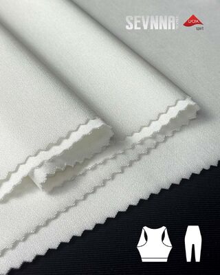 ৮৫% পুনর্ব্যবহৃত পলিয়েস্টার, ইউভি সুরক্ষা এবং সক্রিয় পোশাক ও সাঁতারের পোশাকের জন্য আর্দ্রতা শোষণকারী সহ স্ট্রেচ লাইক্রা ফ্যাব্রিক