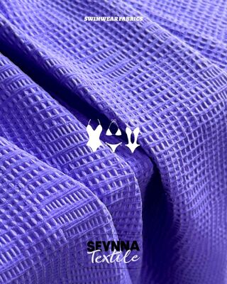 91 Recycled Nylon 9 Spandex Textured Swim Fabrics Alternatives Offering High Shape Retention Suitable for Comfortable Durable Swimwear