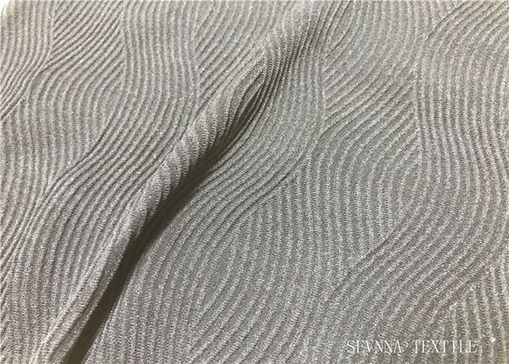 গুড আকৃতি ধারণ অ্যাথলেটিক নিট ফ্যাব্রিক, অ্যাক্টিভিয়ার জন্য ব্যবহৃত গ্রে ফ্যাব্রিক