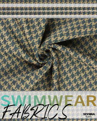 হাই পারফরম্যান্স সাঁতারের পোশাকের জন্য দ্রুত শুকানোর টেক্সচারযুক্ত সাঁতারের কাপড় 370gsm ওজন এবং 135cm প্রস্থের সাথে