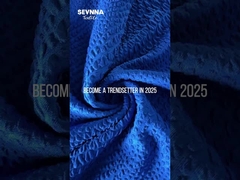 ধাতব হলোগ্রাফিক প্রিন্ট সহ ২৭০ গ্রাম পরিবেশ বান্ধব পুনর্ব্যবহৃত লিক্রা কাপড়