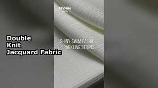 ইকো-সচেতন পোশাকের জন্য জ্যাকার্ড স্টাইলের এবং 160 সেমি প্রস্থের পুনর্ব্যবহৃত পলিস্টার ডাবল ব্লিট ফ্যাব্রিক