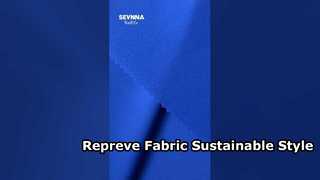 Repreve Fabric 200gsm পুনর্ব্যবহৃত পলিয়েস্টার ফ্যাব্রিক উচ্চ শ্বাস-প্রশ্বাস এবং সাস্টের জন্য গন্ধ প্রতিরোধের সাথে
